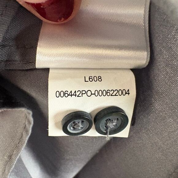 McDonald's Port Authority Women's Small Gray Button Down Long Sleeve Shirt Logo - Picture 7 of 7